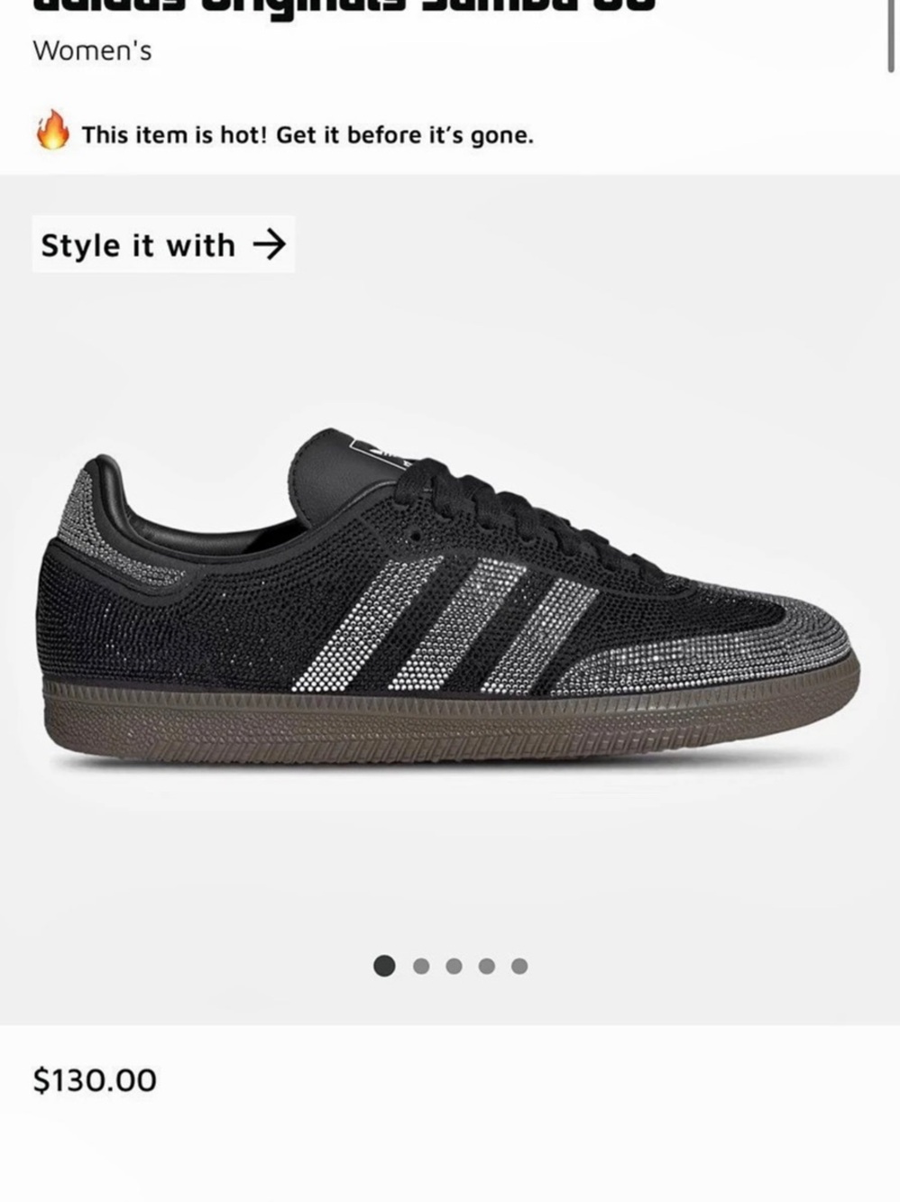 adidas rhinestone Originals Samba OG Sneakers